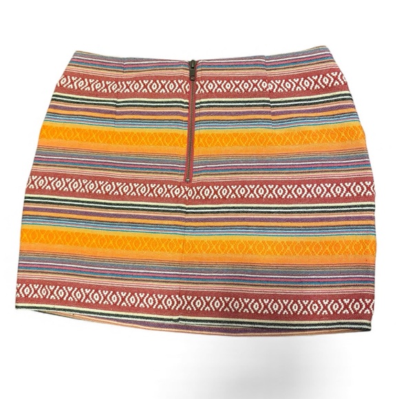 Ladakh Multicolor Striped Mini Skirt - Picture 2 of 9